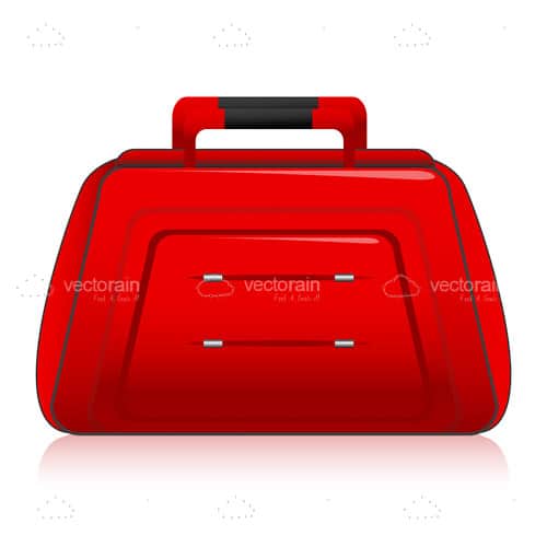 Modern Red Travel Bag